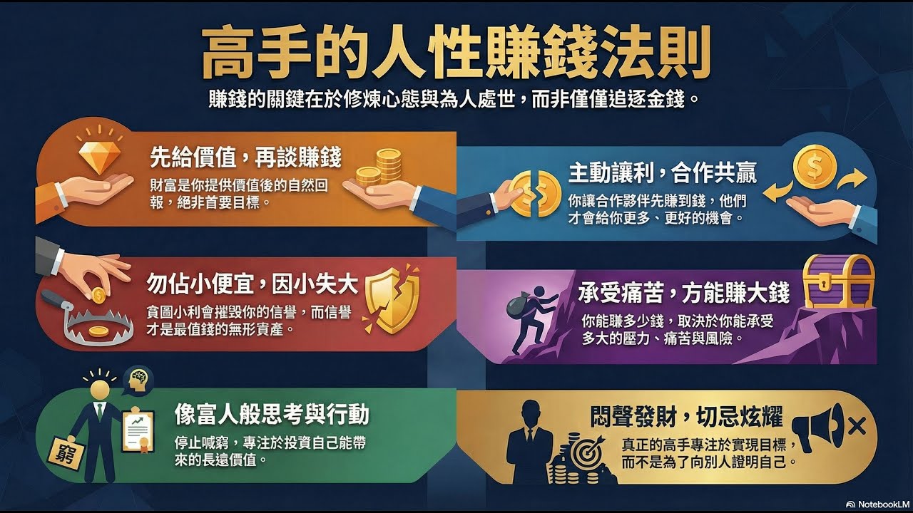 6條人性賺錢法則 | 高手的人性賺錢法則