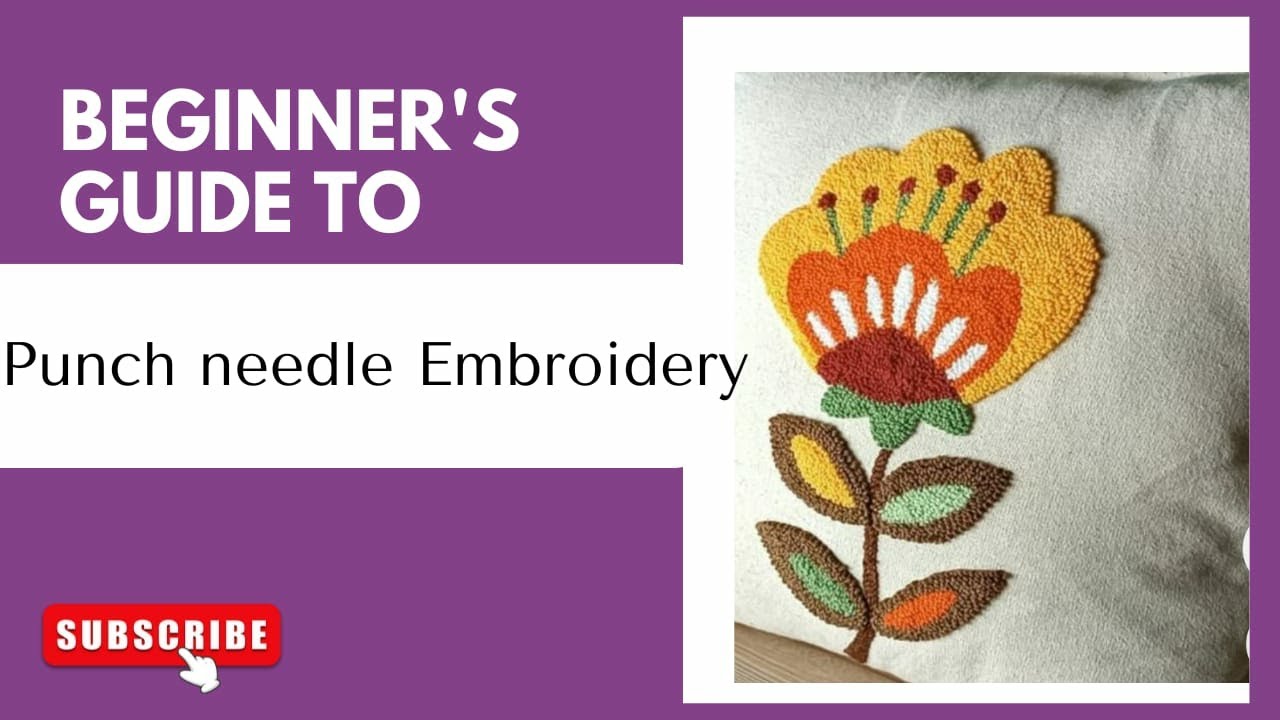 Punch Needle class 1 in Tamil,Step by step tutorial #punchneedle #handembroiderytutorial