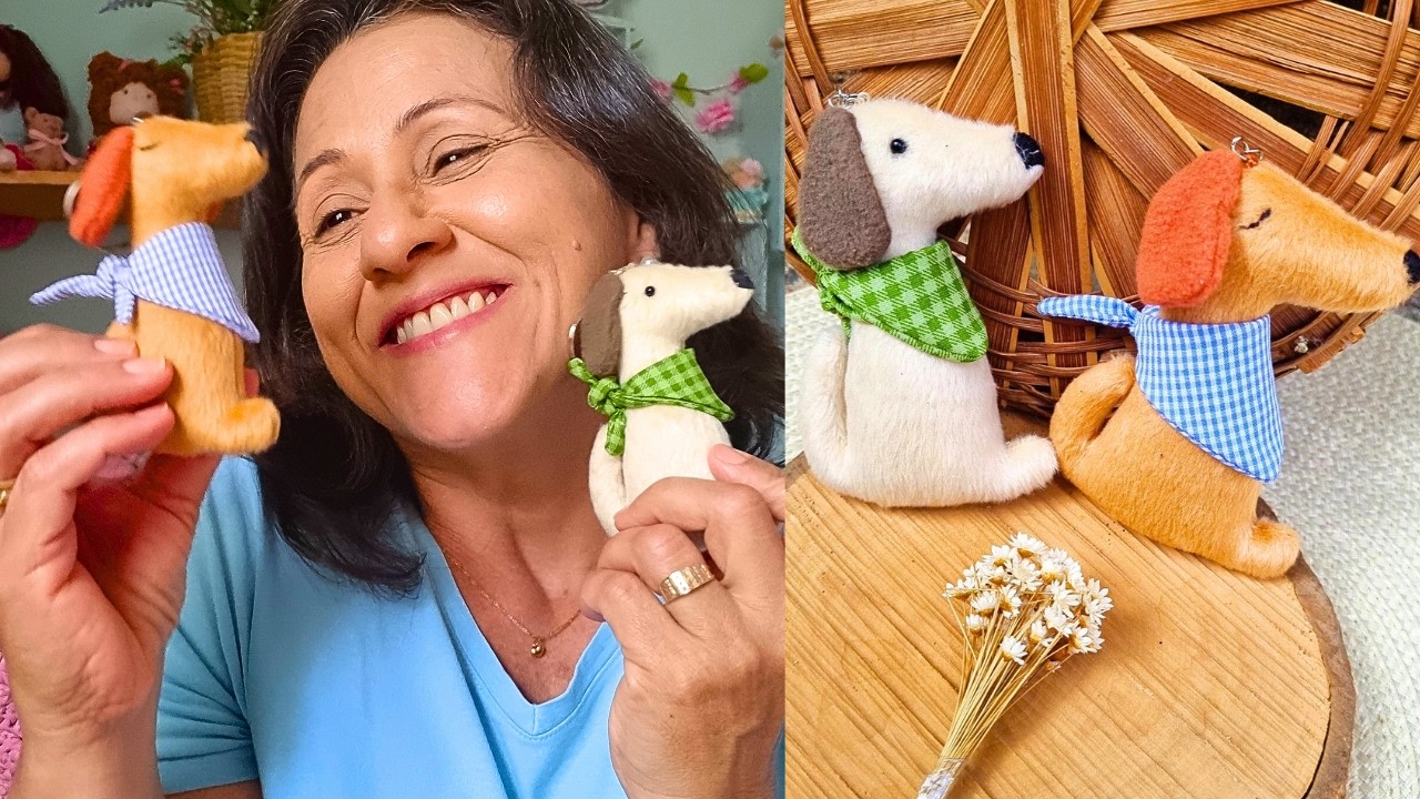 É PEQUENO, FOFO e VENDE DEMAIS! Chaveiro Doguinho Caramelo