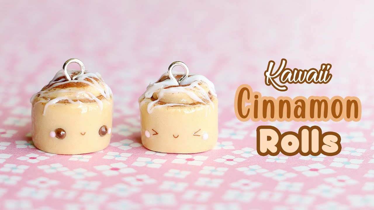 Кавайные булочки с корицей │ Урок по полимерной глине