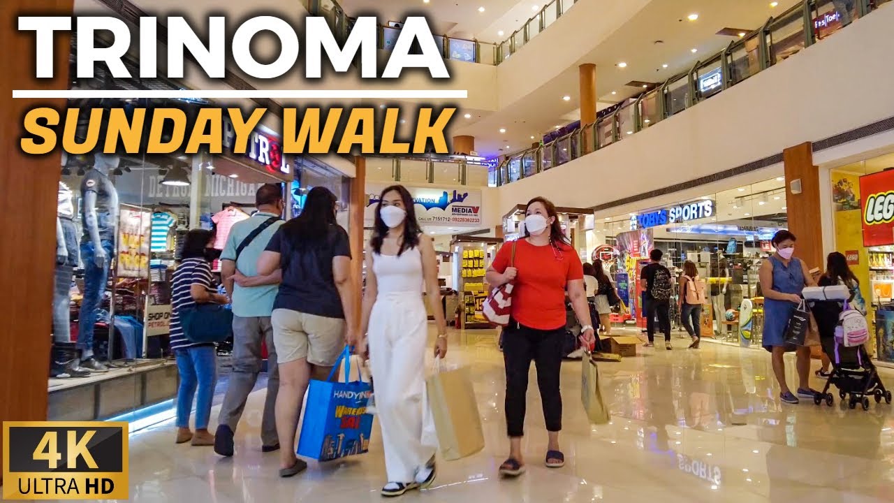 TRINOMA Sunday Afternoon Walking Tour [4K] Philippines - May 2022