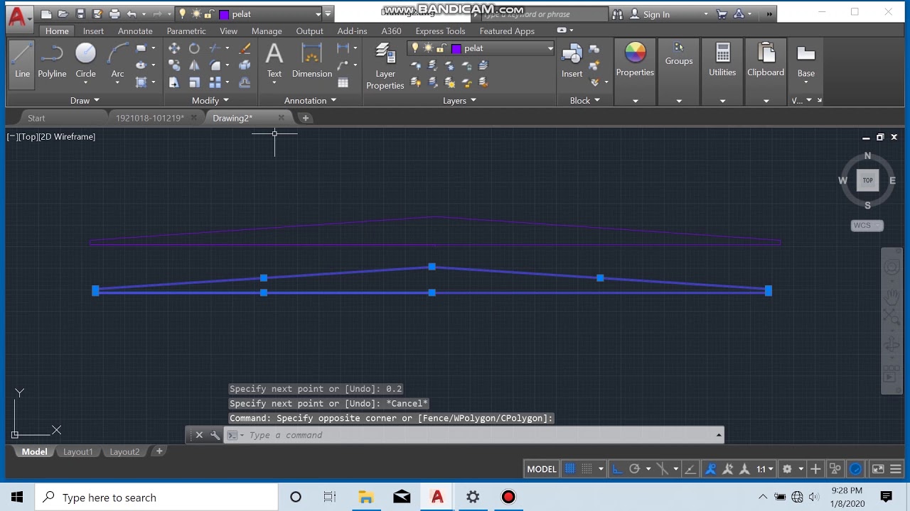 Tutorial Autocad | Membuat Atap