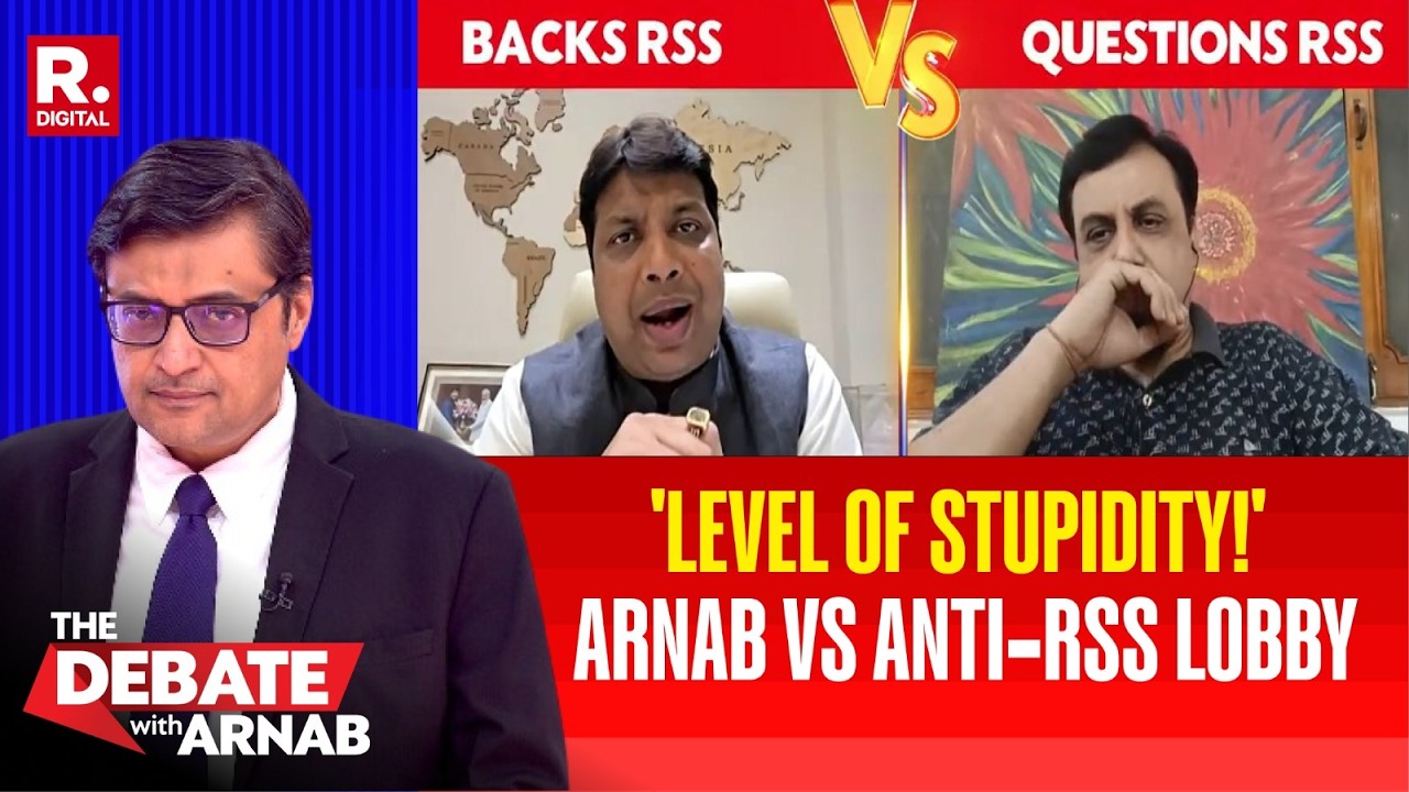 Arnab DESTROYS Vivek: Fiery Clash Over RSS, PFI & &lsquo;Appeasement Politics&rsquo; | Rohan Gupta Vs Vivek
