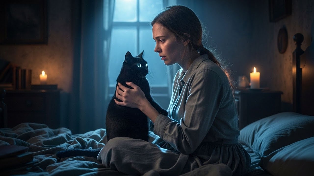 She Had No Friends — Only Her Black Cat… Until She Learned He Was a Vampire at Midnight
