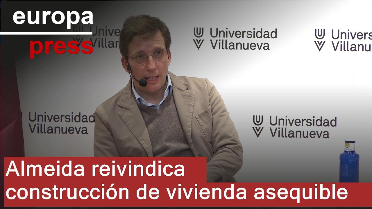 Almeida dice que Madrid va a ser primera ciudad de Europa en construcción de vivienda asequible