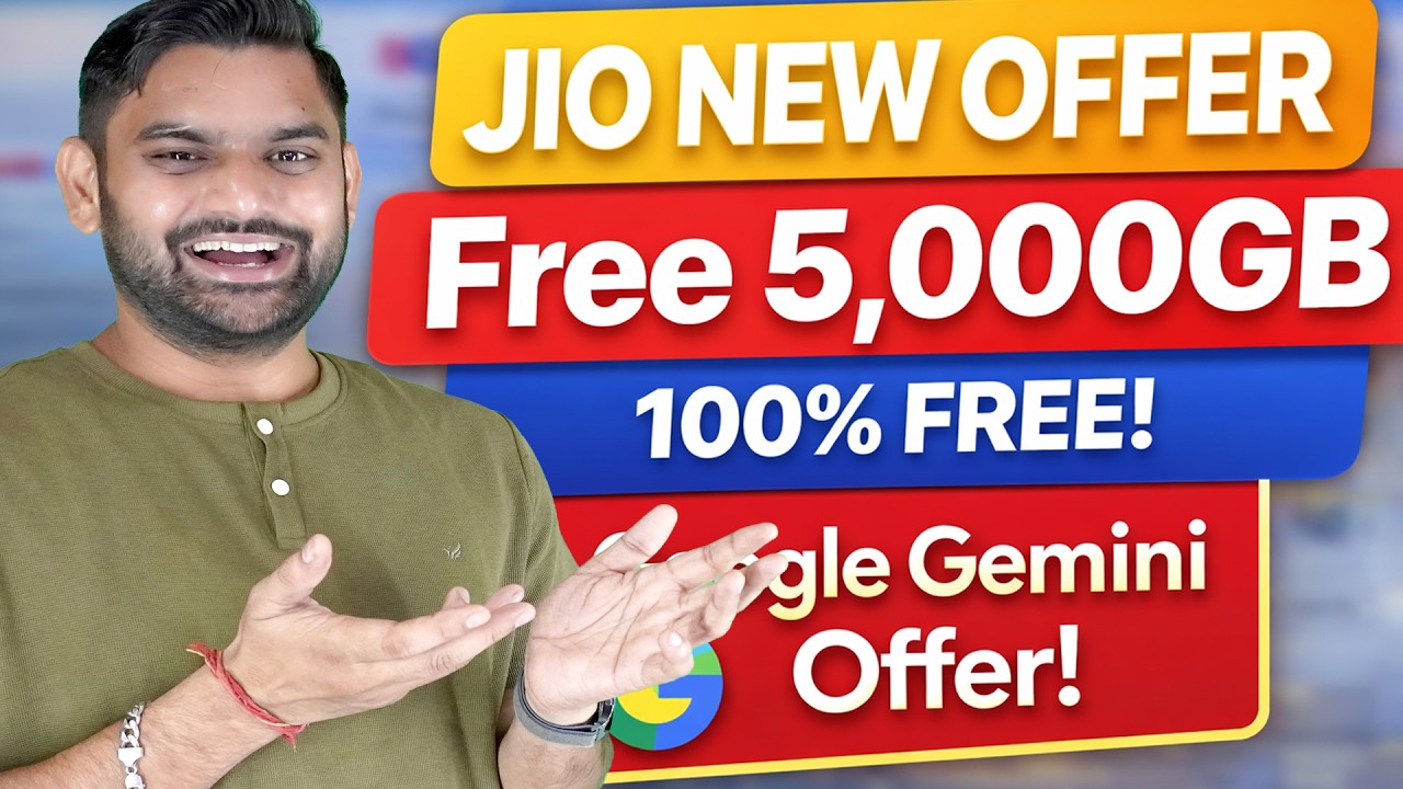 Jio New Upgrade Offer 😱 2TB to 5TB Storage FREE | Google Gemini Offer Explained