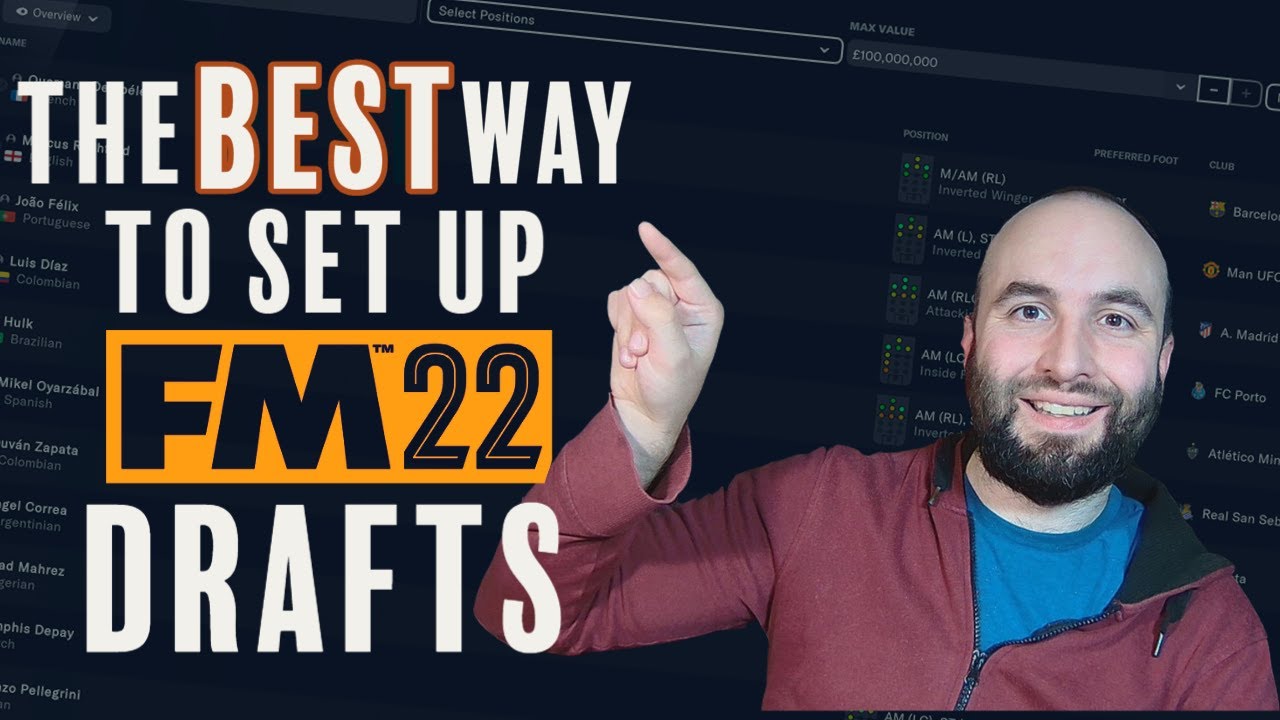 The BEST Way to Set Up Draft Mode in FM22