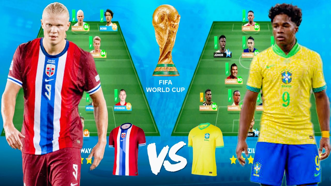 DLS 24 | NORWAY VS BRAZIL | WORLD CUP🌎! | DREAM LEAGUE SOCCER 2024 🎮🔥