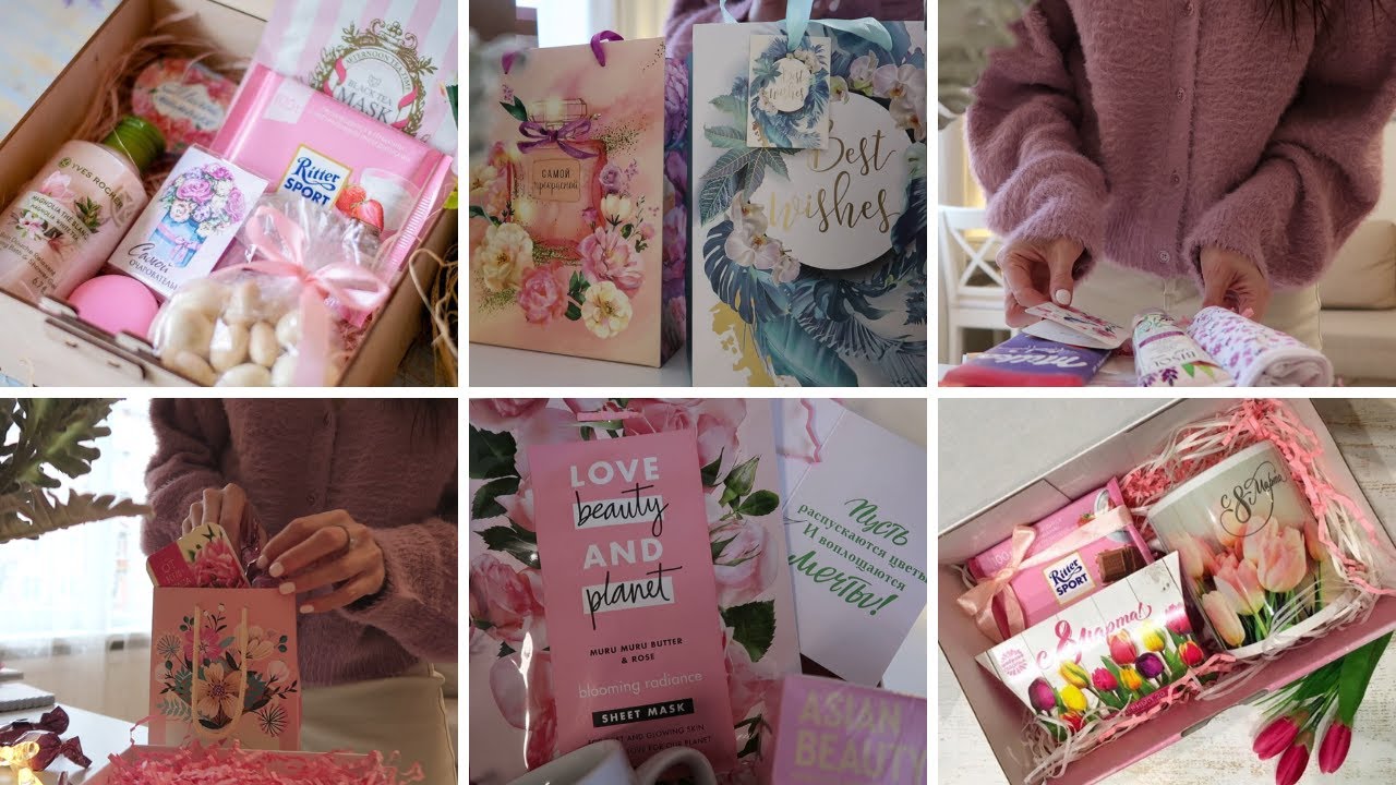 ИДЕИ бюджетных подарков💫DIY Подарочные боксы🎁 Весенние наборы🌸