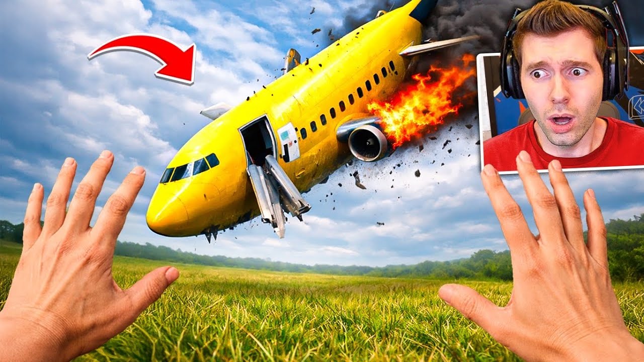 LIPAO pousou um AVIÃO COM FOGO! - Cabin Crew Simulator! 