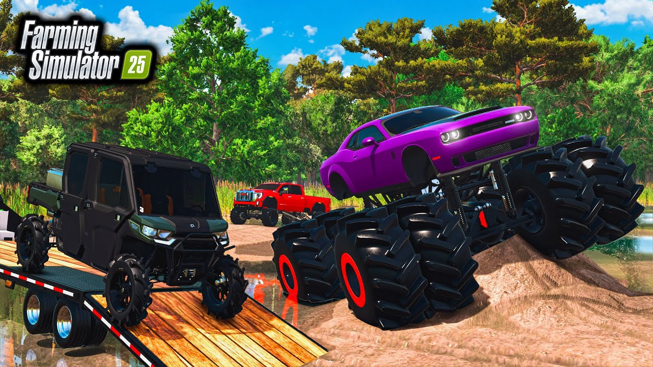 MILLIONAIRE GOES MUDDING! ($200,000 LIFTED DODGE, CAN-AM & MORE!) | FS25