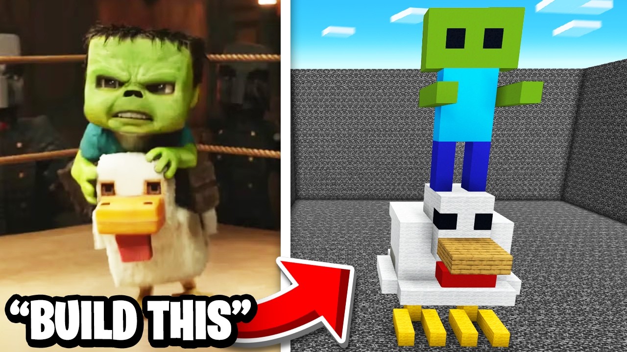 Can YOU Build these Minecraft Structures from just these Prompts?