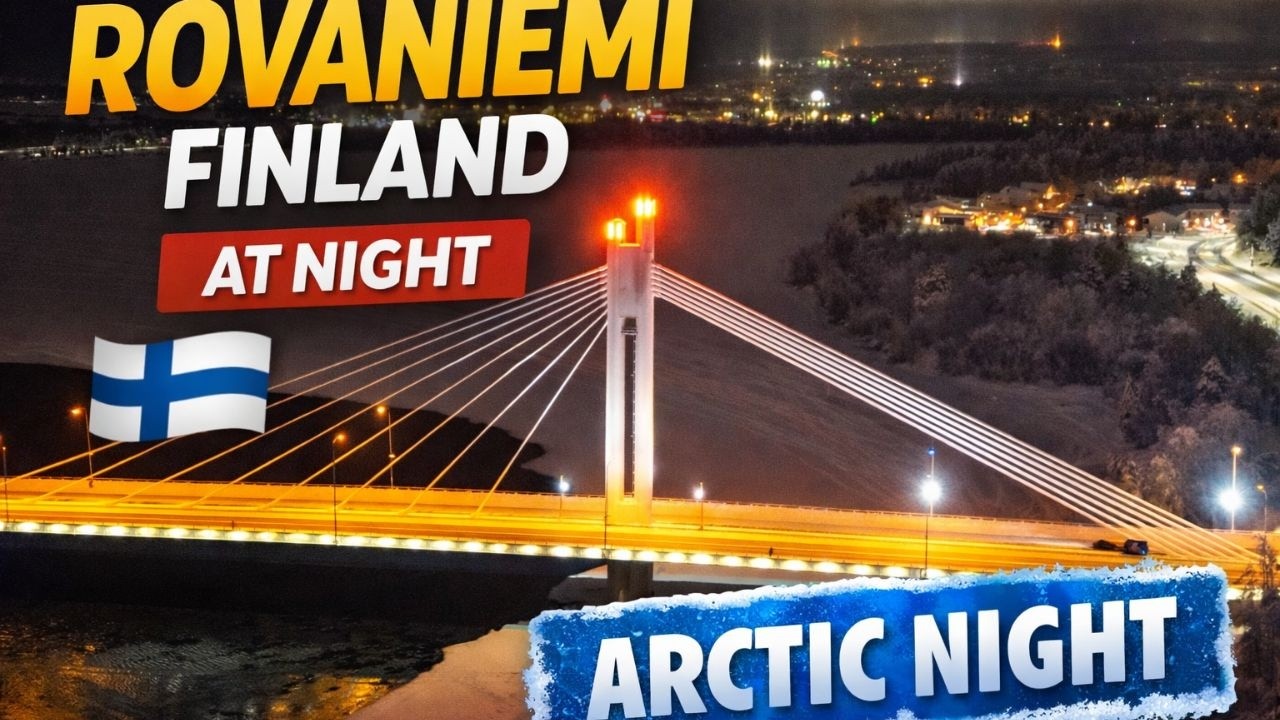 You’ve Never Seen the Arctic Like This 🌌 | Rovaniemi Night Drone