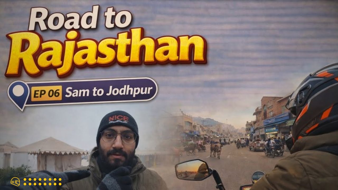 Road to Rajasthan Solo Series | EP 06 | Sam to Jodhpur, Rajasthan | Honda H'ness CB350