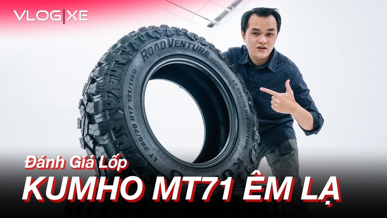 Đánh giá Kumho MT71 - Lốp MT ít ồn, giá cực êm cho bán tải và SUV | Vlog Xe