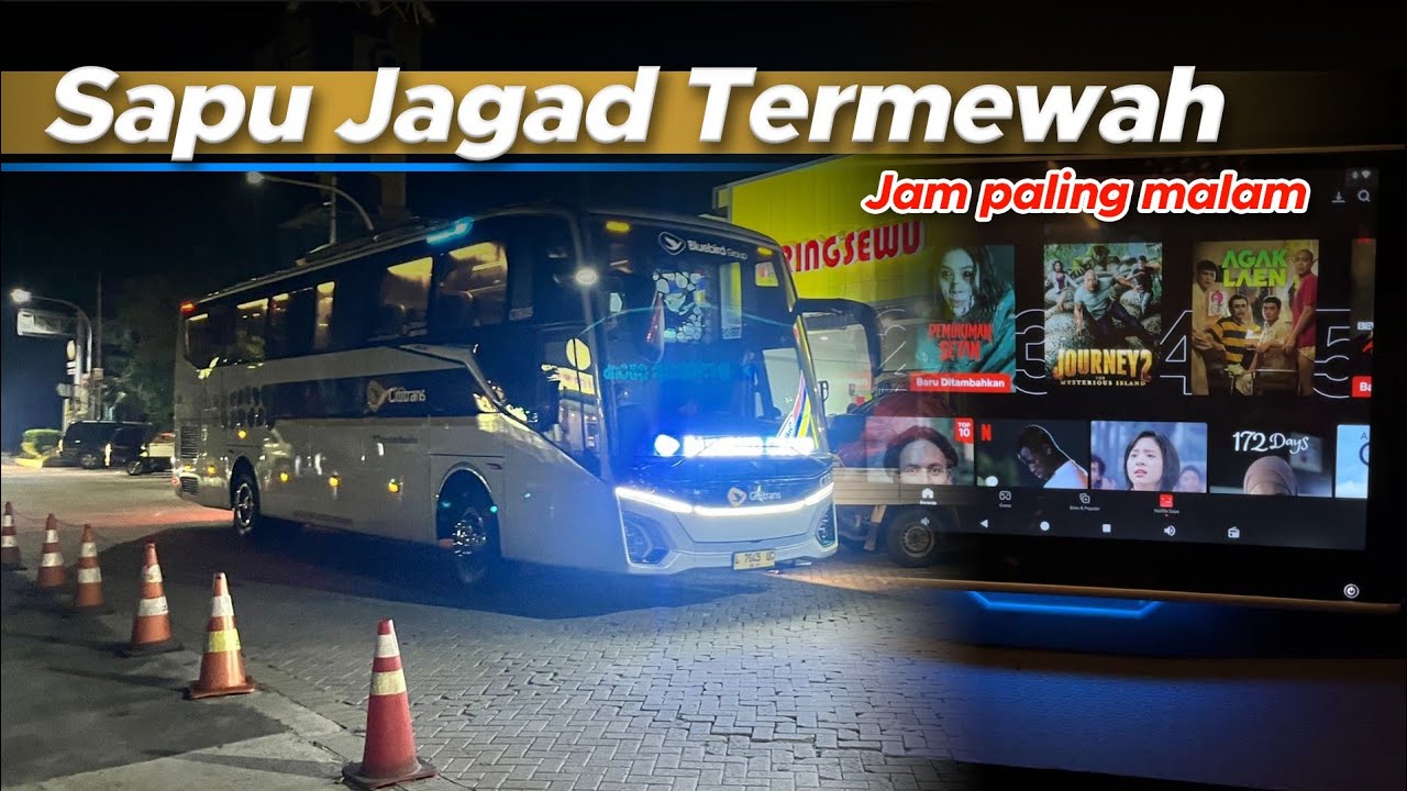 NAIK BUS MEWAH BERANGKAT PALING MALAM DARI JAKARTA KE JOGJA || Trip Cititrans Suites Jam malam