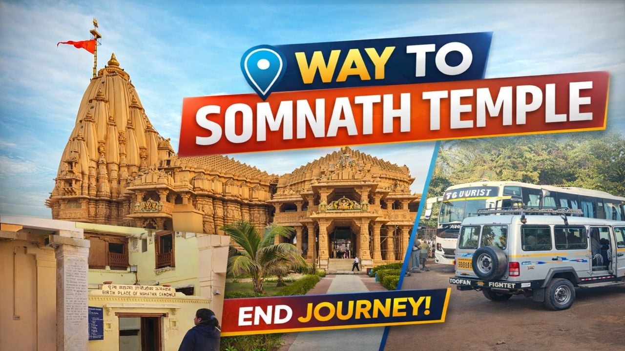 👉 Way to Somnath Temple 🙏 | Bhalka Tirth & Kirti Mandir | End of Journey ❤️| @MoveWithMegp