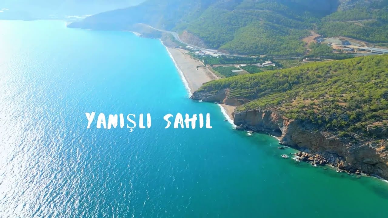 Пляж и пещера Янышлы (Мерсин) | Yanışlı Sahili (Mersin) | 2K Drone Video