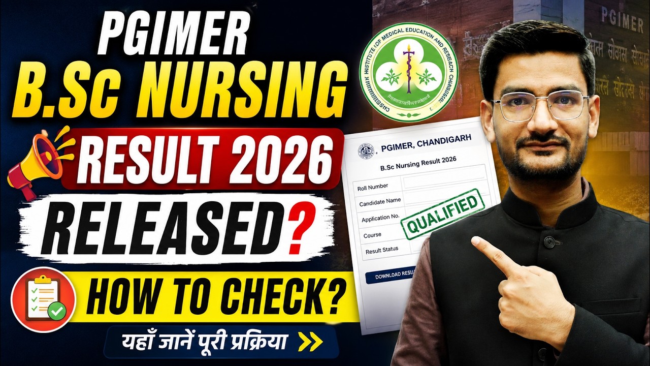 PGIMER Bsc Nursing 2026 Result Released Out...?