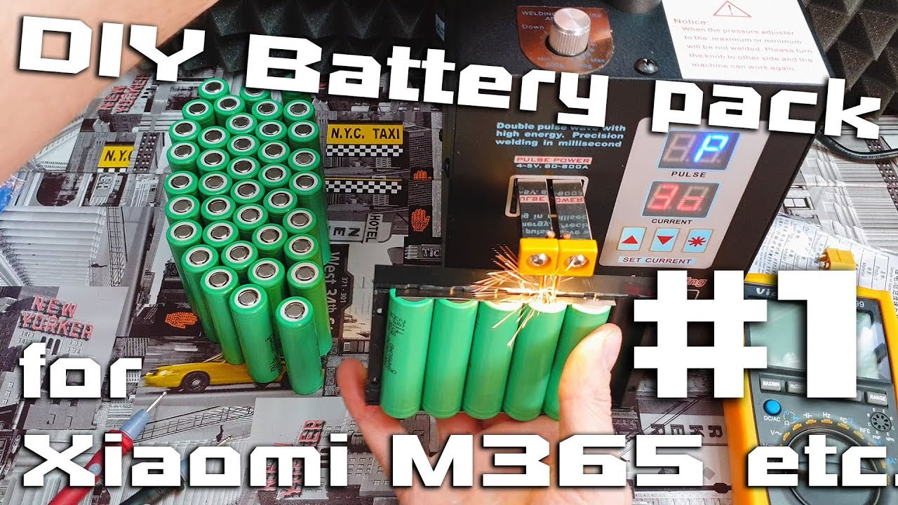 How to DIY battery pack for Xiaomi M365 & Fiido D1 Bicke & Electric Skateboard Part 1