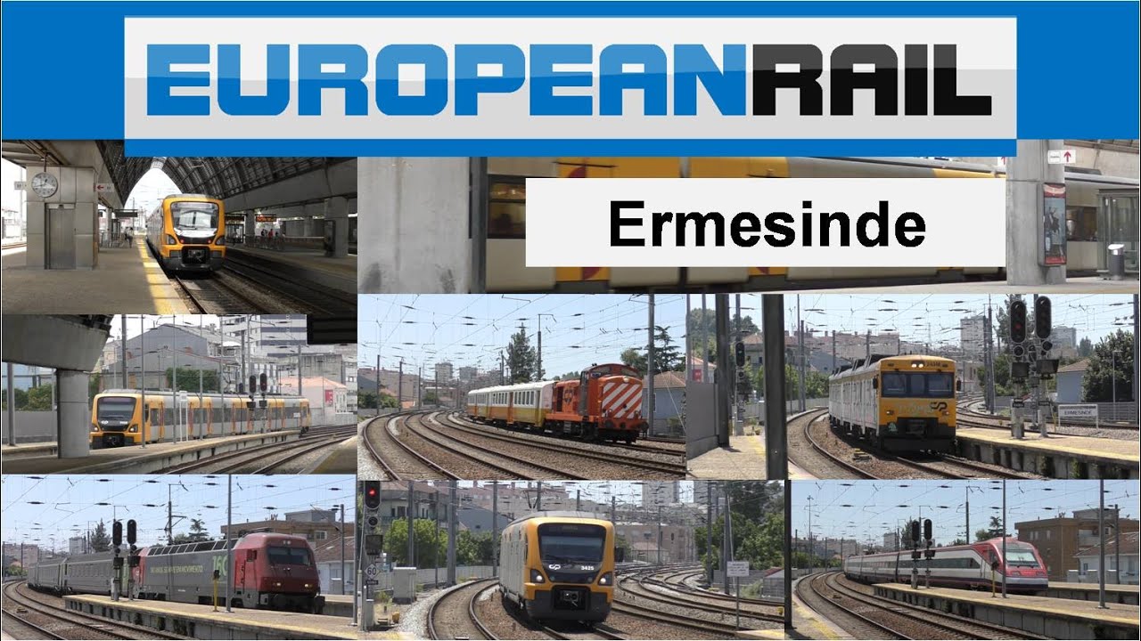 #Portugal2019 Comboios de Portugal Trains - Estação de Ermesinde - Linha do Minho