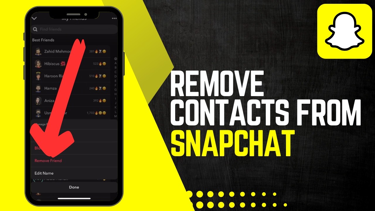 How To Remove Contacts From Snapchat
