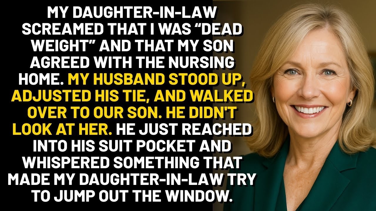 My DIL Called Me Dead Weight  What My Husband Pulled From His Pocket Left Her Speechless