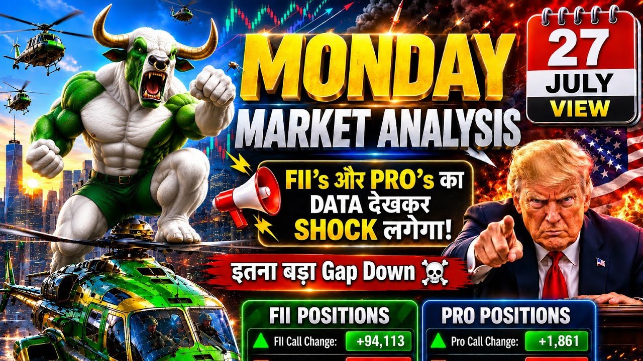 Monday market prediction | Monday Nifty, Sensex, Banknifty Prediction | Monday Market gap Up or down