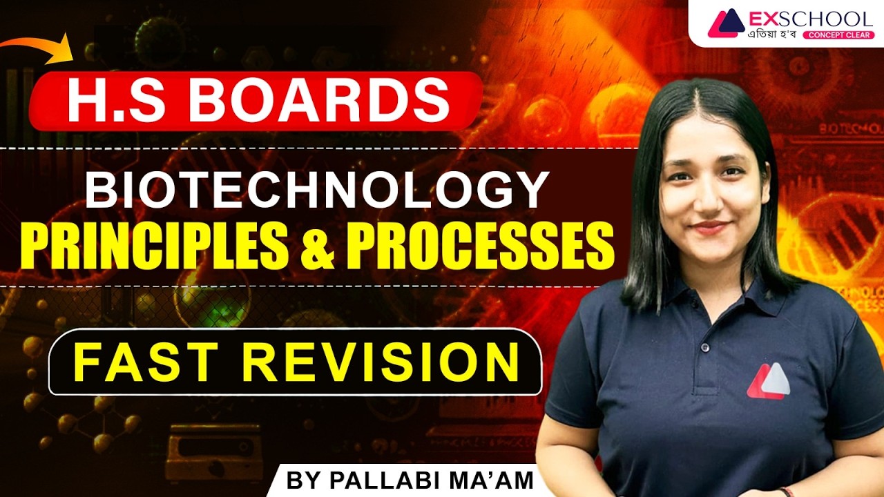 Biotechnology: Principles & Processes | HS Board Exam 2026 | By Pallabi Ma’am