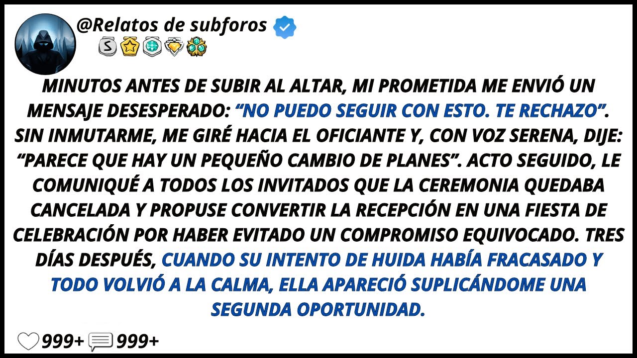 Minutos Antes De Subir Al Altar, Mi Prometida Me Envió Un Mensaje Desesperado: “No Puedo Seguir...