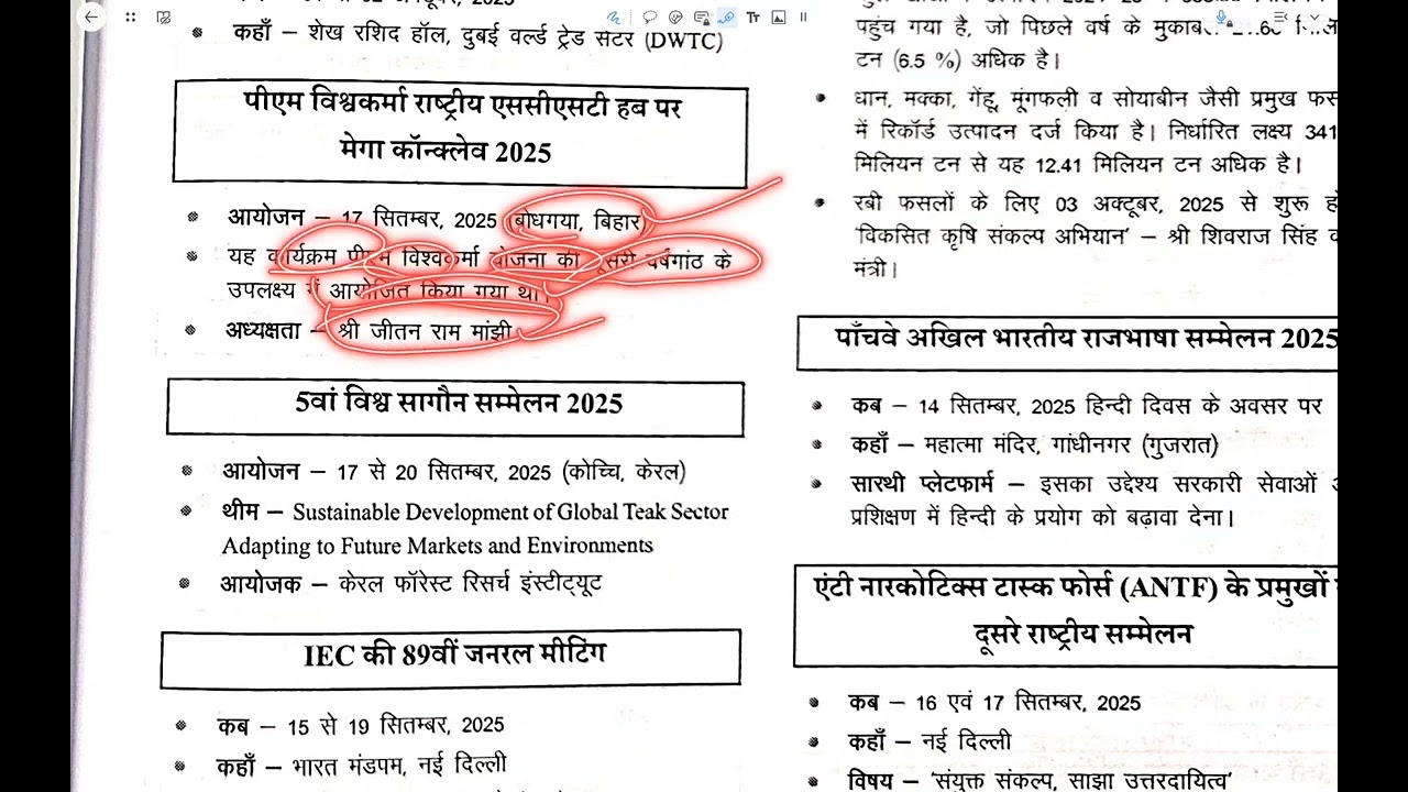 CGPSC LEC (Indian Current Affairs #14 सम्मेलन महोत्सव 2025-26 BK Nayak) #cgpsc