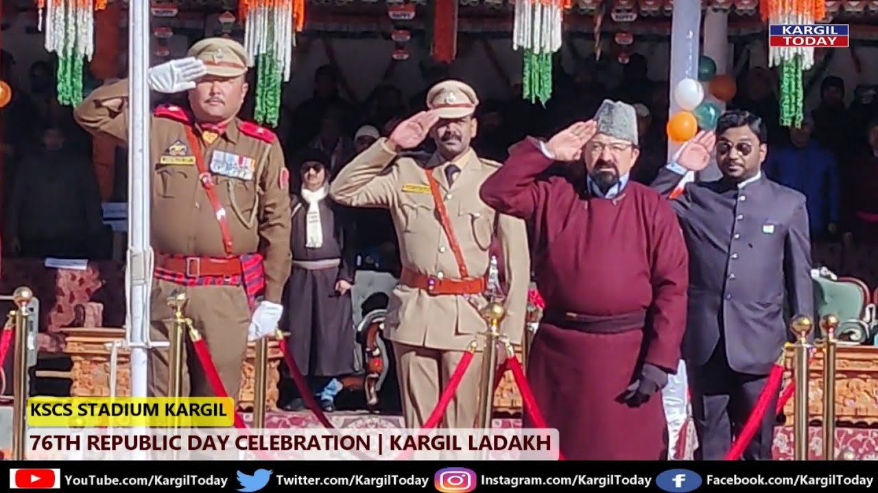 76th Republic Day Celebration in Kargil, Braving the Cold with Patriotic Spirit, Report Hosain Khalo