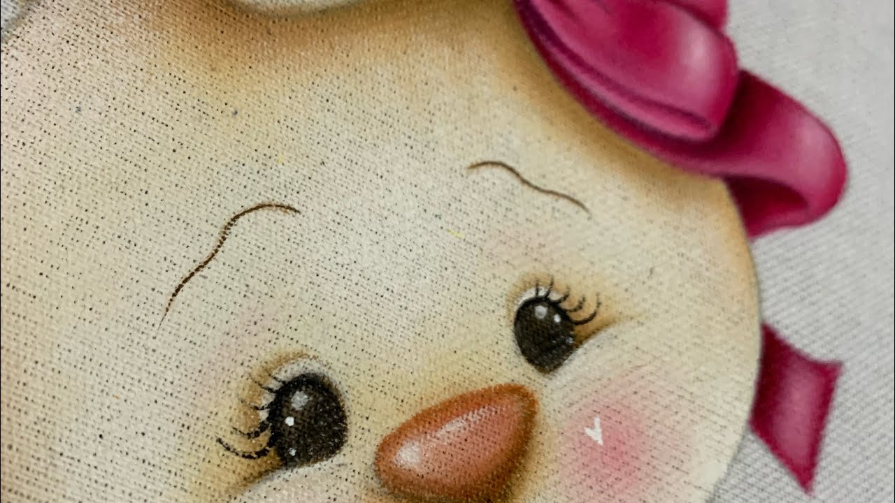 Pintura em tecido - coelhinha
