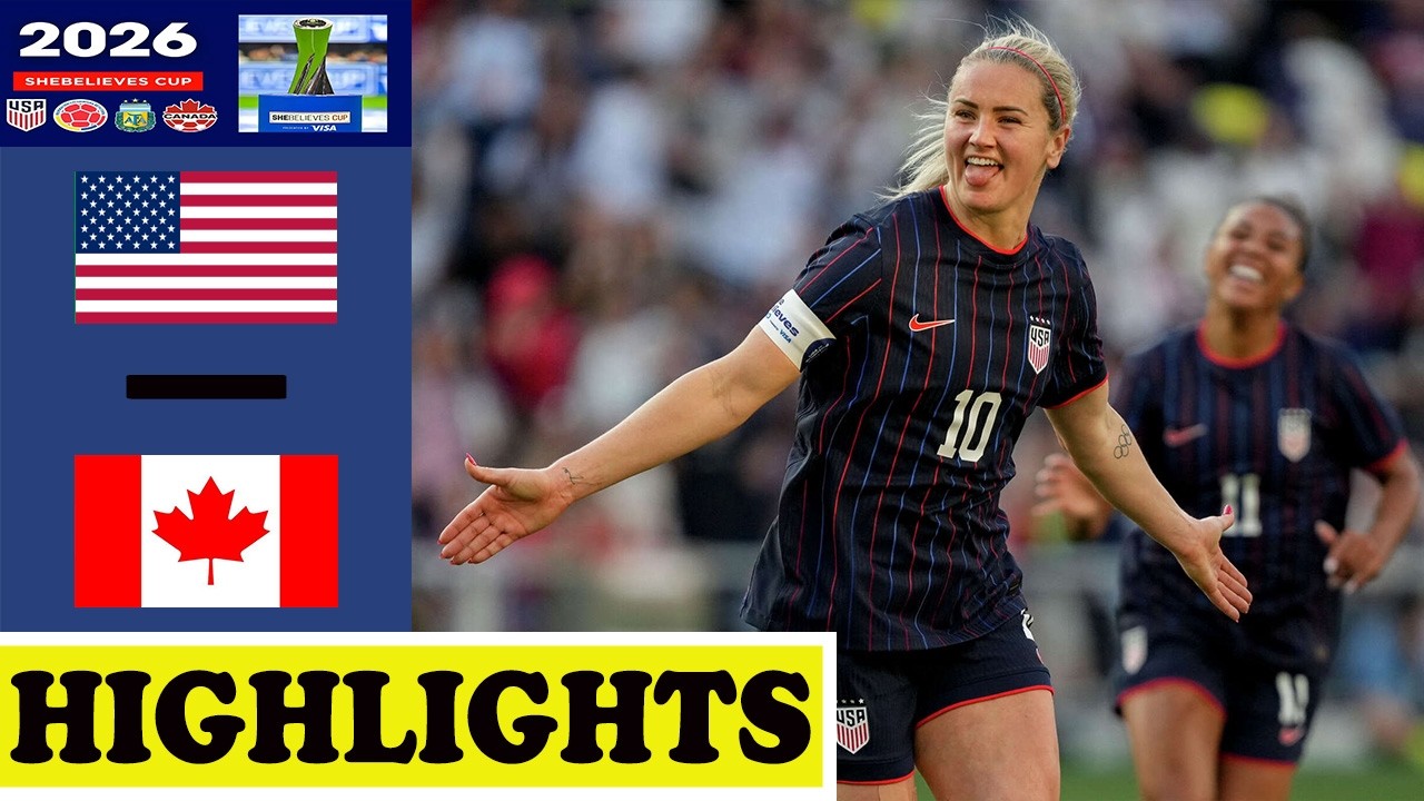 USA vs Canada Highlights | SheBelieves Cup 2026