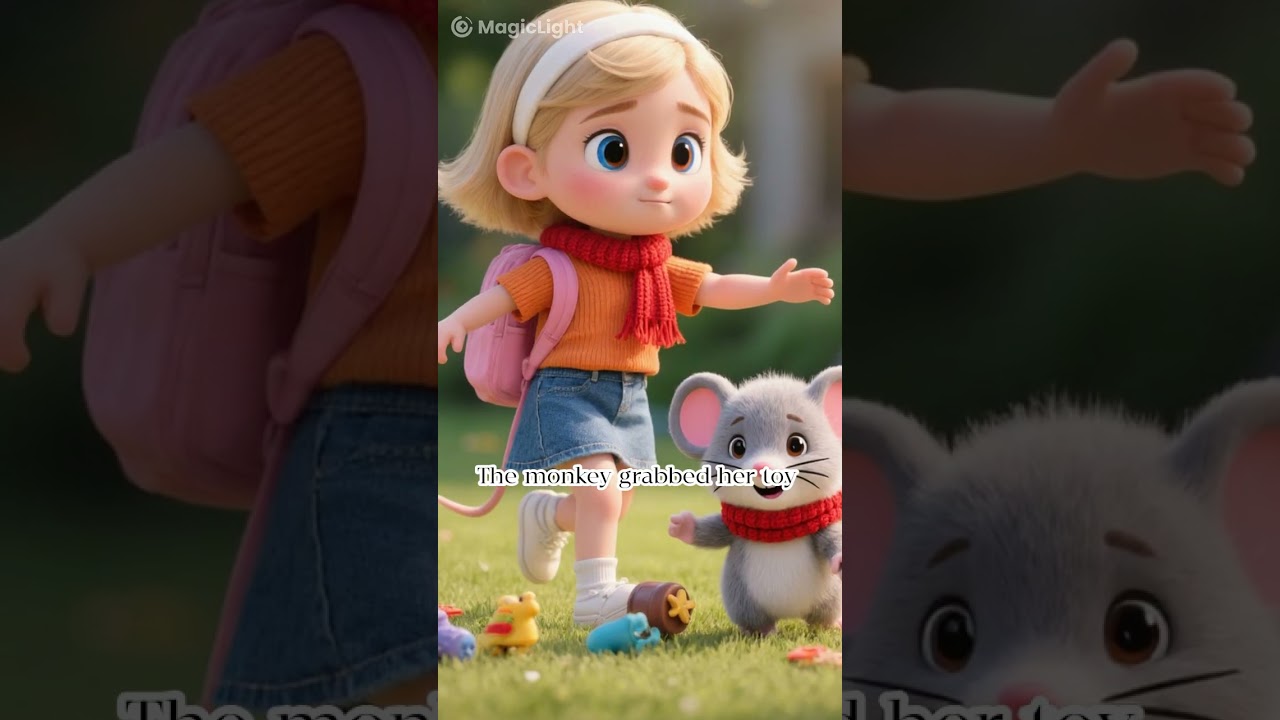 A naughty monkey and a 5-year-old girl become the funniest best friends 🐒👧 