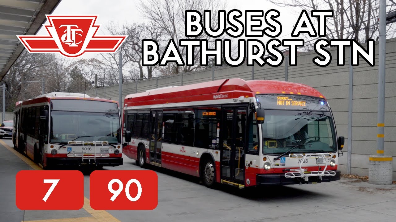 TTC Buses at Bathurst Station