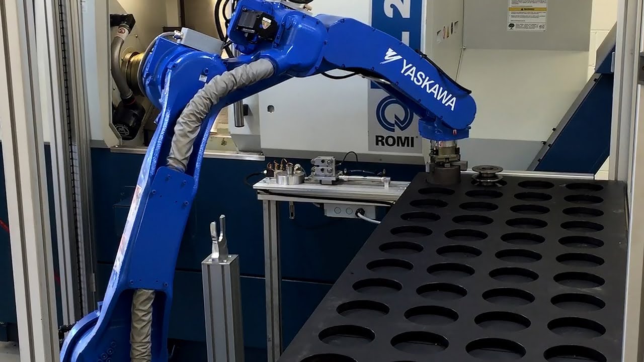 Robot Machine Tending for CNC Loading and Unloading