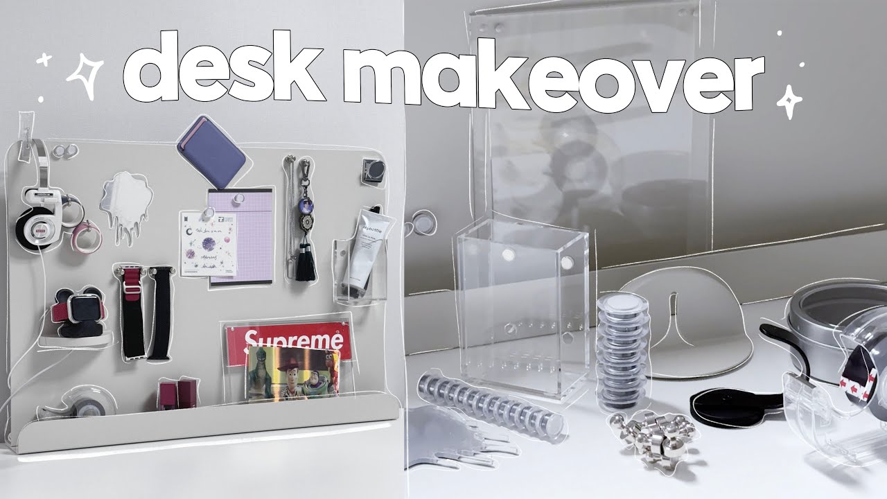 새로 산 자석보드로 책상정리하는 브이로그 I 철제파티션, 다이소 자석아이템, desk makeover vlog