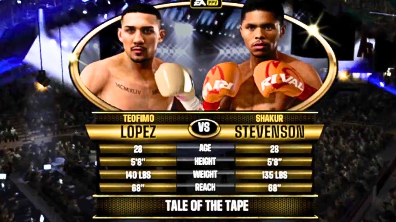 Teofimo Lopez vs Shakur Stevenson FULL FIGHT | Fight Night Forever AI Simulation Gameplay