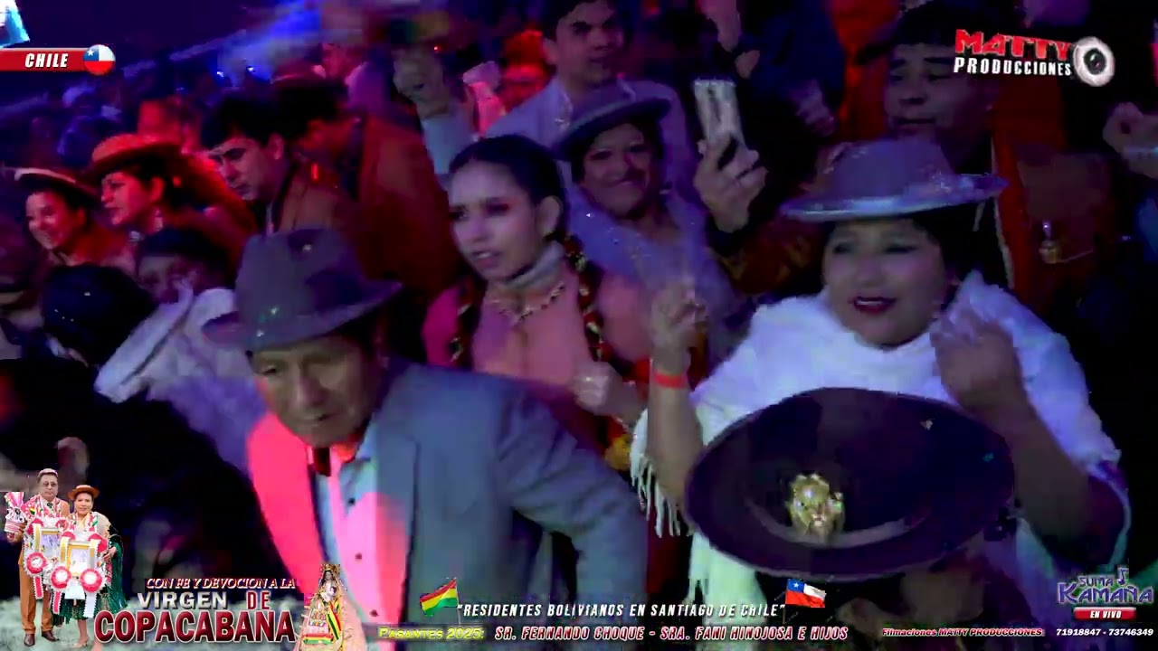 SUMAJ KAMAÑA EN VIVO EN SANTIAGO DE CHILE - PODEROSA MORENADA VIRGEN DE COPACABANA