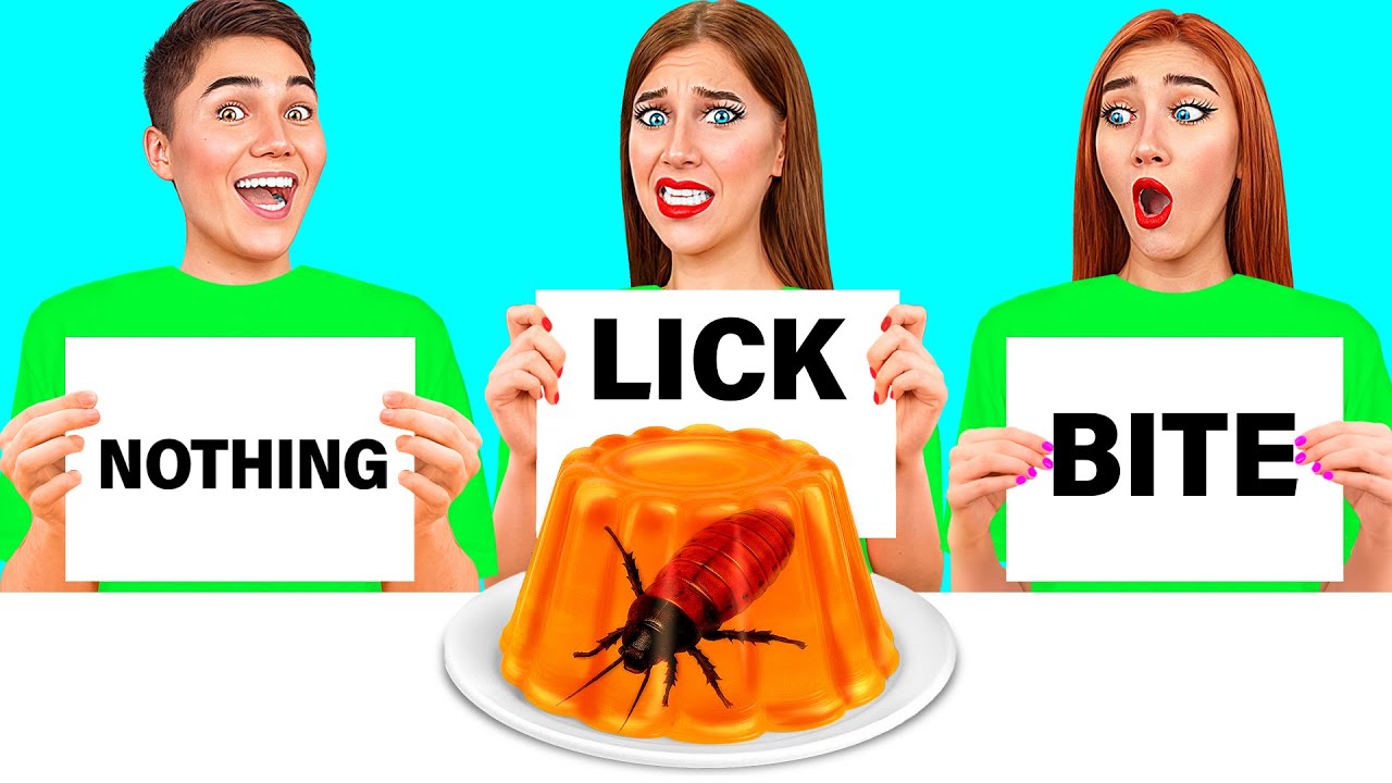 Bite, Lick or Nothing Challenge | Kitchen Hacks and Recipes by Funny DO Challenge