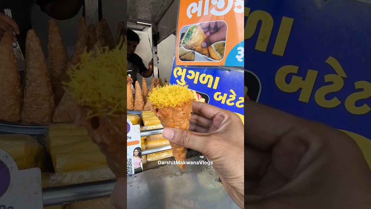 Best Street food Bhaji Cone 😋 #shorts