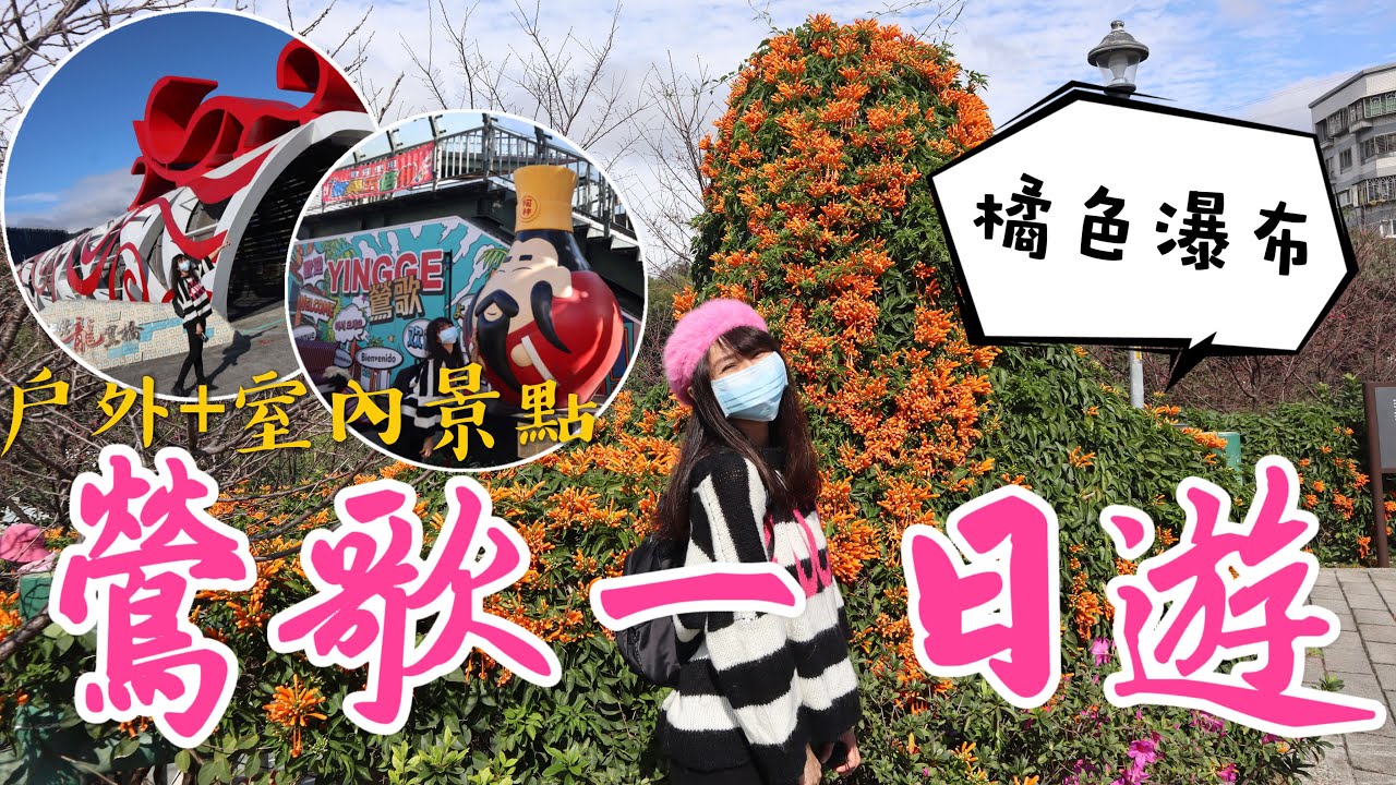 跟著丁小羽去鶯歌玩！來趟簡單的鶯歌一日遊，走訪永吉公園(賞炮仗花)、鶯歌老街、三鶯之心、陶瓷博物館、陶瓷藝術園區！