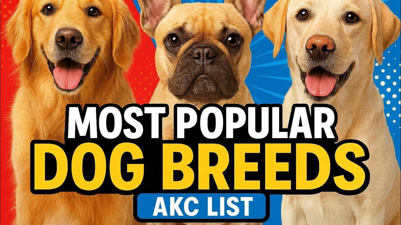 American Kennel Club (AKC) List of the most popular dog breeds #AKCPopularBreeds #DogLovers @AKC 