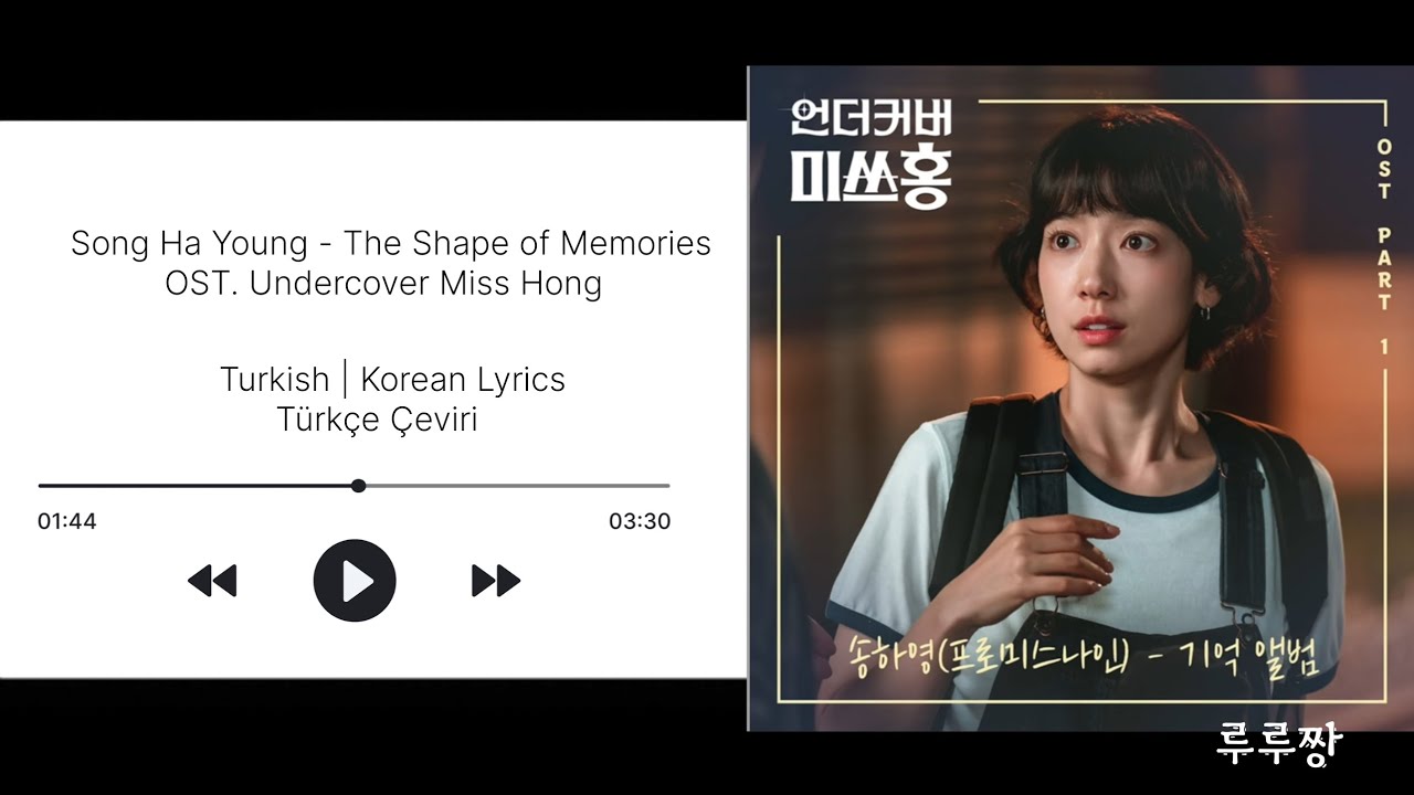 Song Ha Young-The Shape Of Memories(OST. Undercover Miss Hong)Turkish | Korean Lyrics Türkçe Çeviri 