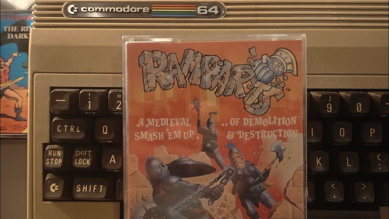 Loading and Playing Ramparts from tape on the C64 by Go!