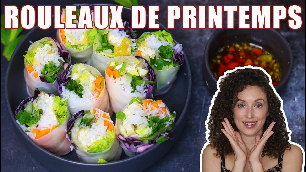 Rouleaux de printemps végétariens (+ sauce)