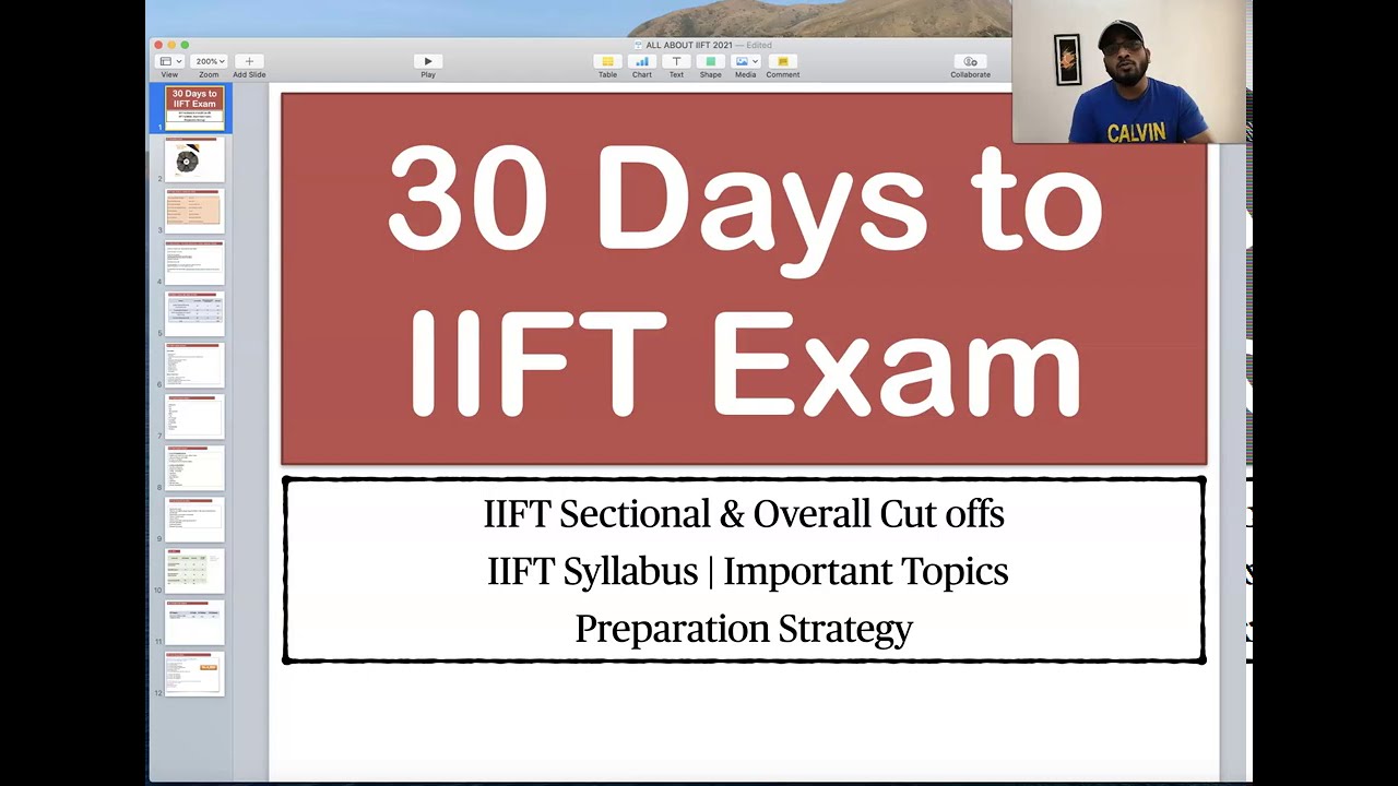 30 Days to IIFT Exam 2021 | Important topics, Preparation strategy,  Sectional & Overall cutoffs