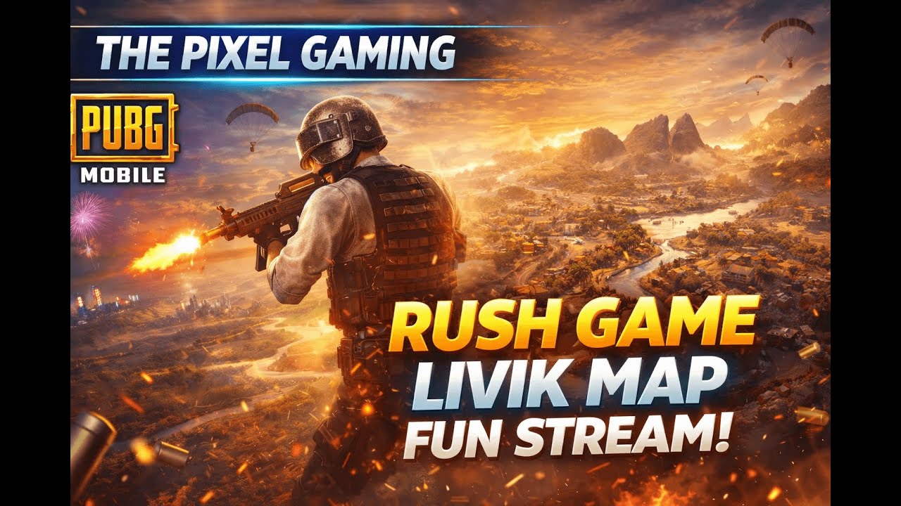 🔴 LIVE PUBG Mobile Livik Map | Rush & Fun Gameplay | Friday Stream