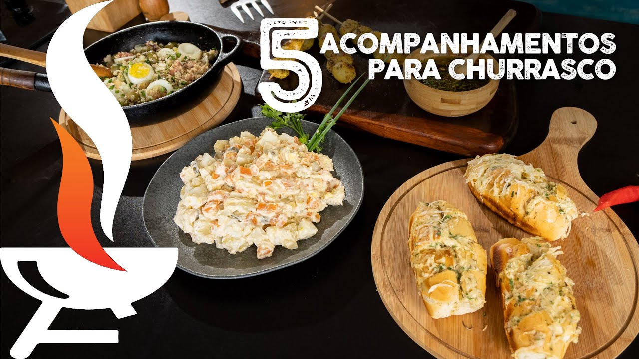 5 Acompanhamentos para Churrasco (INDISPENSÁVEIS) I Churrasqueadas